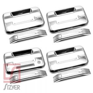 For Toyota Tundra Crew Max 2007-2014 Chrome 4 Doors Handles Covers W/Out Psg Kh
